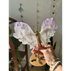 Elegant Amethyst Wings on a Stand for home décor and meditation.