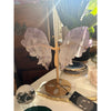 Elegant Amethyst Wings on a Stand for home décor and meditation.