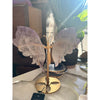 Elegant Amethyst Wings on a Stand for home décor and meditation.