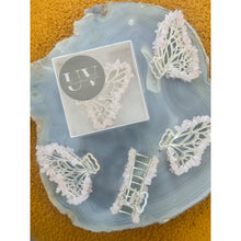  Rose Quartz Butterfly Crystal Hair Claw Clip – Genuine Tumbled Rose Quartz Crystals