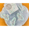 Amazonite Butterfly Crystal Hair Claw Clip – Genuine Tumbled Amazonite Crystals