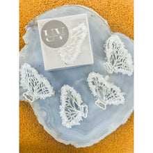  Clear Quartz Butterfly Crystal Hair Claw Clip – Genuine Tumbled Clear Quartz Crystals