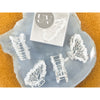 Clear Quartz Butterfly Crystal Hair Claw Clip – Genuine Tumbled Clear Quartz Crystals