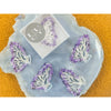 Amethyst Butterfly Crystal Hair Claw Clip – Genuine Tumbled Amethyst Crystals