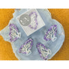 Amethyst Butterfly Crystal Hair Claw Clip – Genuine Tumbled Amethyst Crystals