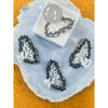 Obsidian Butterfly Crystal Hair Claw Clip – Genuine Tumbled Obsidian Crystals