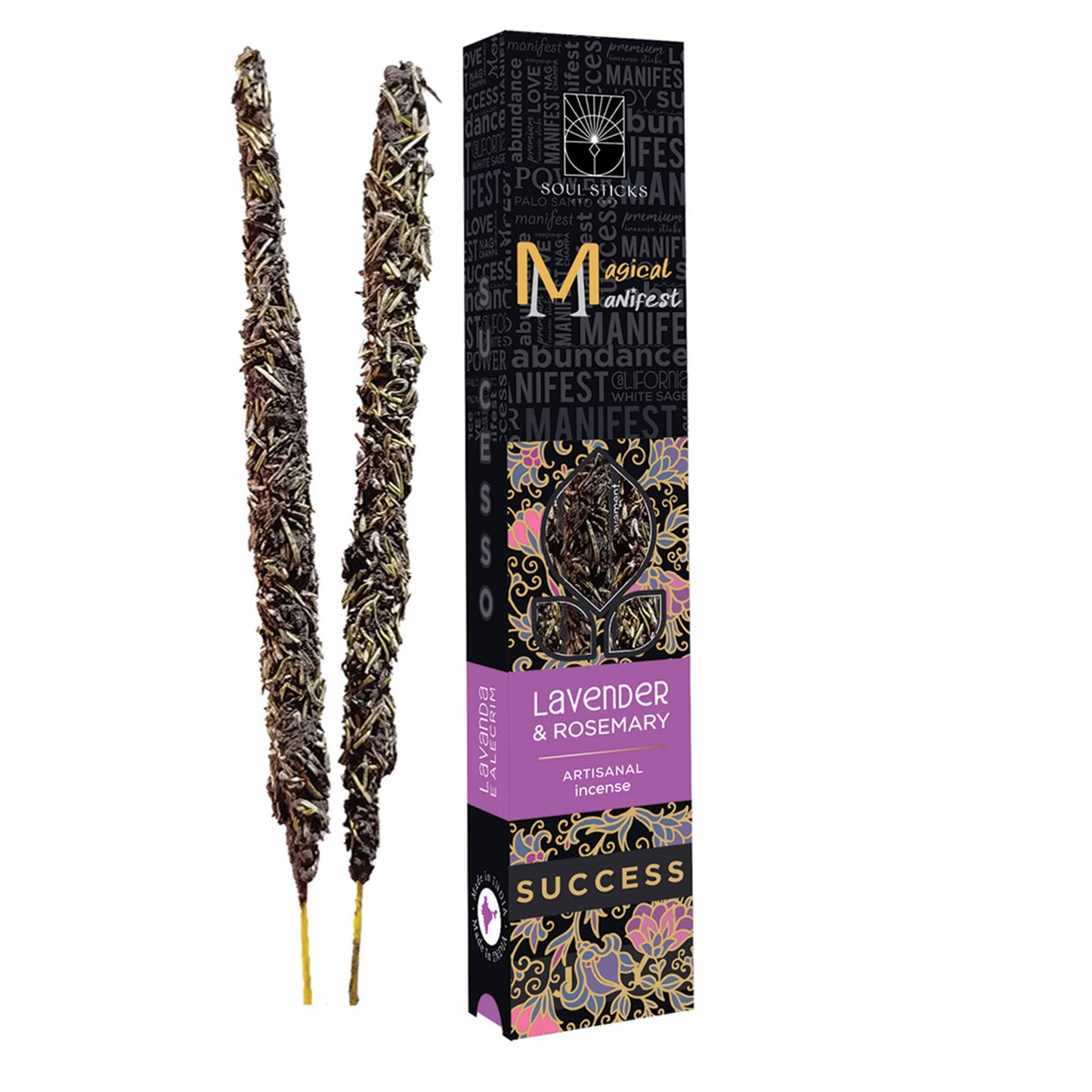 Incense Sticks, Success Lavender & Rosemary Magical Manifest - Unearthed Vibes