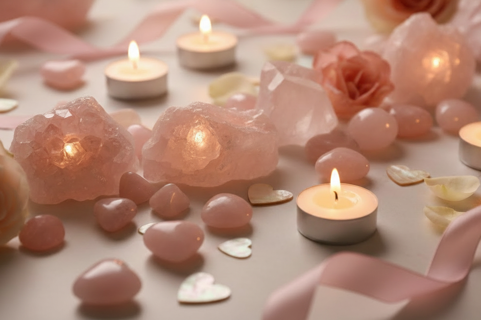 Can you add the words, crystals for love and compassion