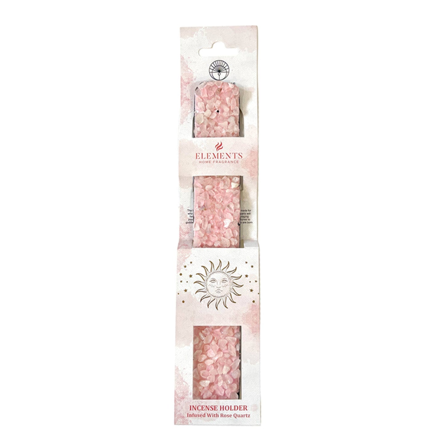 Rose Quartz Elements Crystal Wooden Incense Burner - Unearthed Vibes