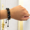 Earths Elements Wellness 8mm Triple Protection Bracelet – Tiger's Eye, Hematite, Black Obsidian