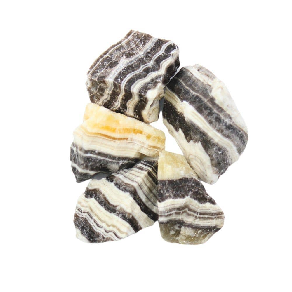 Earths Elements Wellness Raw Calcite - Zebra Calcite Small, 1lb