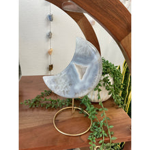  ETSY 8504 (Copy) (Copy) (Copy) Gray + White Agate Geode Moon Accent Piece