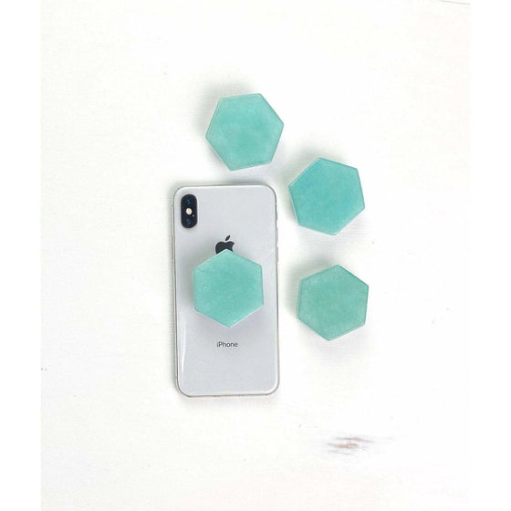 ETSY 8504 Jade Hexagon Crystal Phone Stand