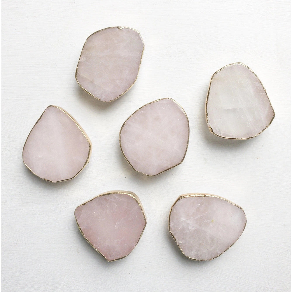 ETSY 8504 Rose Quartz Crystal Phone Stand (Natural Gemstone)