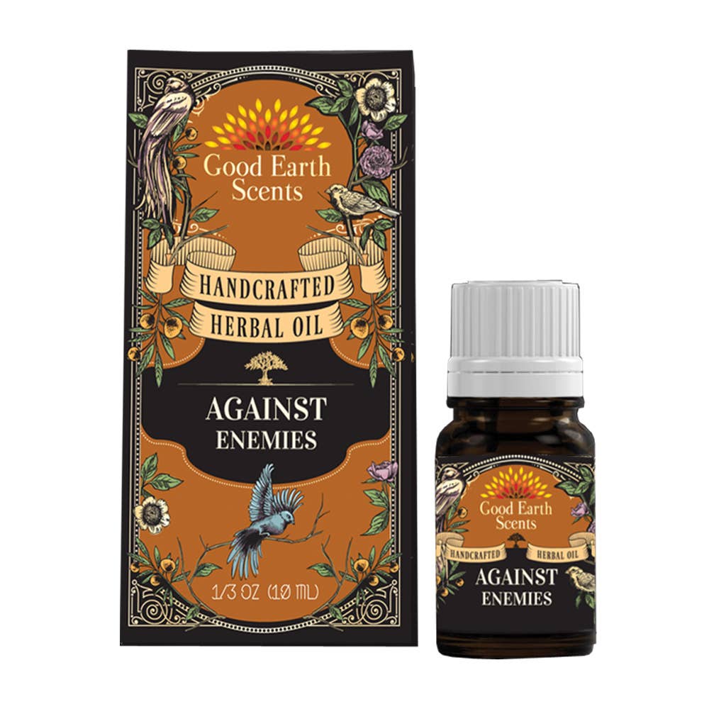 against enemies herbal oil 10 ml essential oil blend bottle