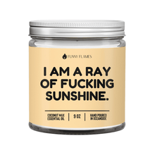  Funny Flames Candle Co - Les Creme 4oz I Am A Ray Of F*cking Sunshine - Funny Flames Candle