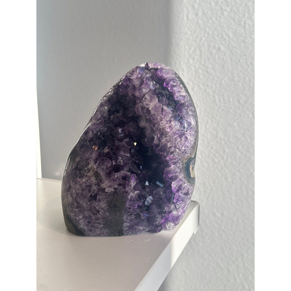 i_did Buy Polished Amethyst Base - 2 lbs 10 oz | Purple Amethyst Crystal | Healing Stone | Perfect Gift