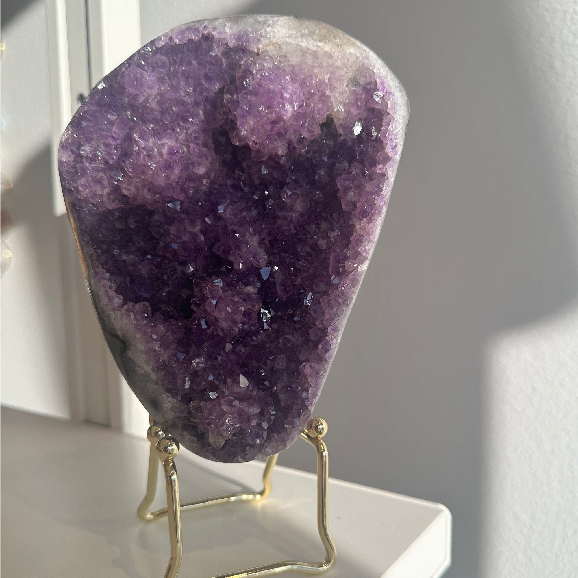 i_did Buy Polished Amethyst Free Form - 2 lbs 9 oz | Purple Amethyst Crystal | Healing Stone | Perfect Gift