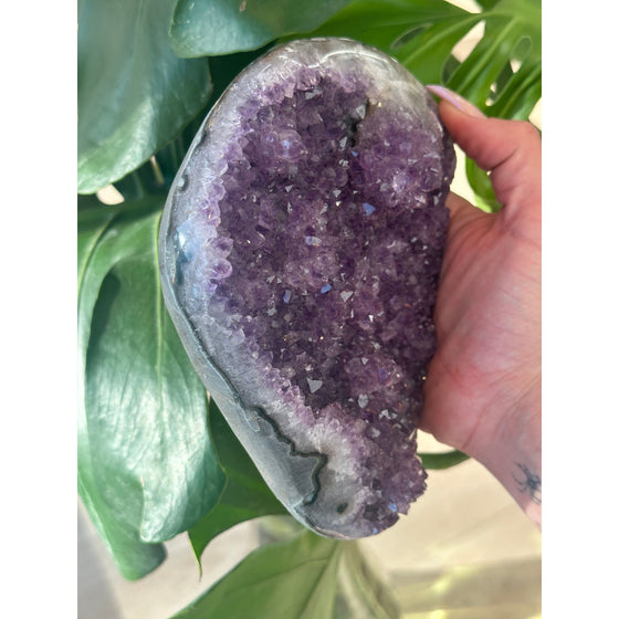 i_did Buy Polished Amethyst Free Form - 2 lbs 9 oz | Purple Amethyst Crystal | Healing Stone | Perfect Gift