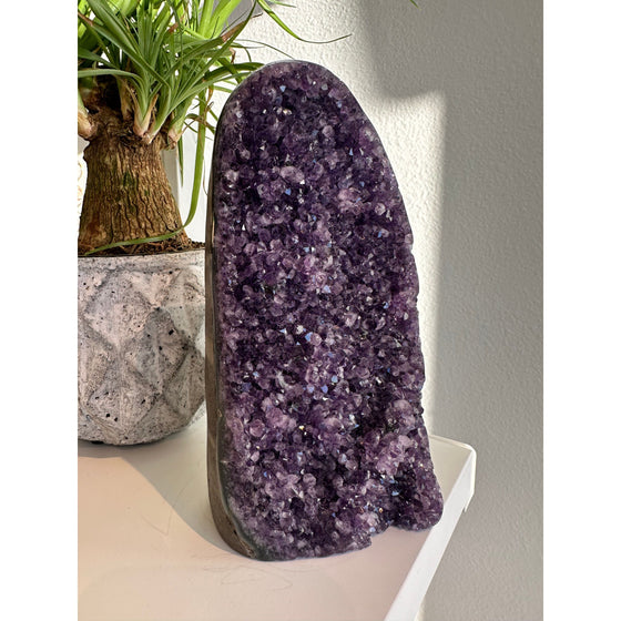 i_did Polished Amethyst Base | Raw Amethyst Crystal