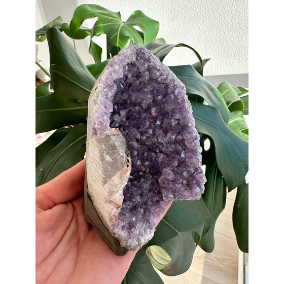 i_did Raw Amethyst Base 1 lb 11 oz | Purple amethyst | Amethyst base | Great gift