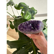  i_did Raw Polished Free Form Amethyst Base 1 lb 13 oz | Purple amethyst | Amethyst base | Great gift