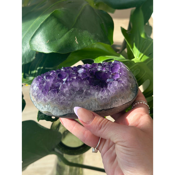 i_did Raw Polished Free Form Amethyst Base 1 lb 13 oz | Purple amethyst | Amethyst base | Great gift