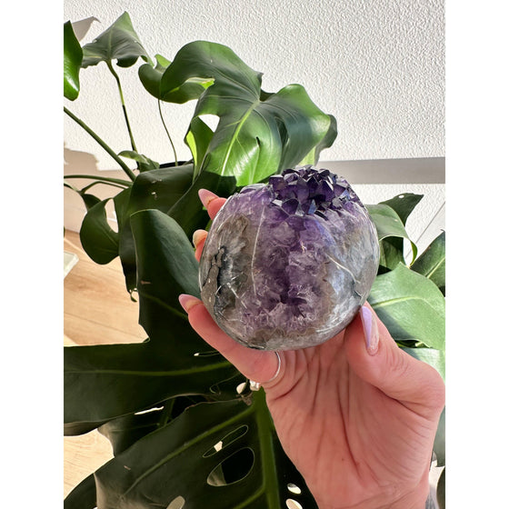 i_did Raw Polished Free Form Amethyst Base 1 lb 13 oz | Purple amethyst | Amethyst base | Great gift