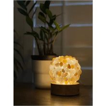  Melan Threads Home Natural Agate Tumbled Stone Crystal Lamp | Home Decor | Great Gift