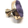 Melan Threads Purple Druzy Knob