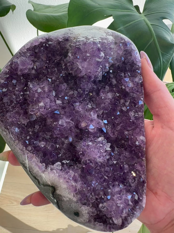 Buy Polished Amethyst Free Form - 2 lbs 9 oz | Purple Amethyst Crystal | Healing Stone | Perfect Gift