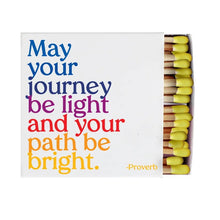  Quotable Matchboxes - May Your Journey Be Light (Proverb)