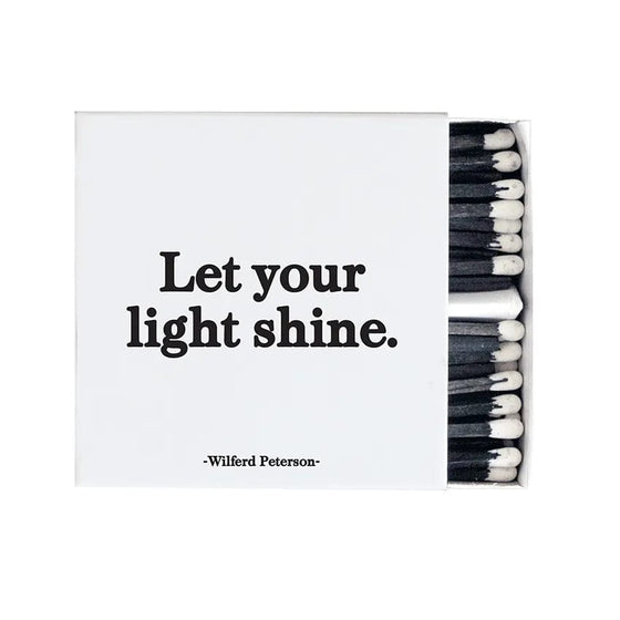 Quotable Matchboxes - X109 - Let Your Light Shine (Wilferd Peterson)