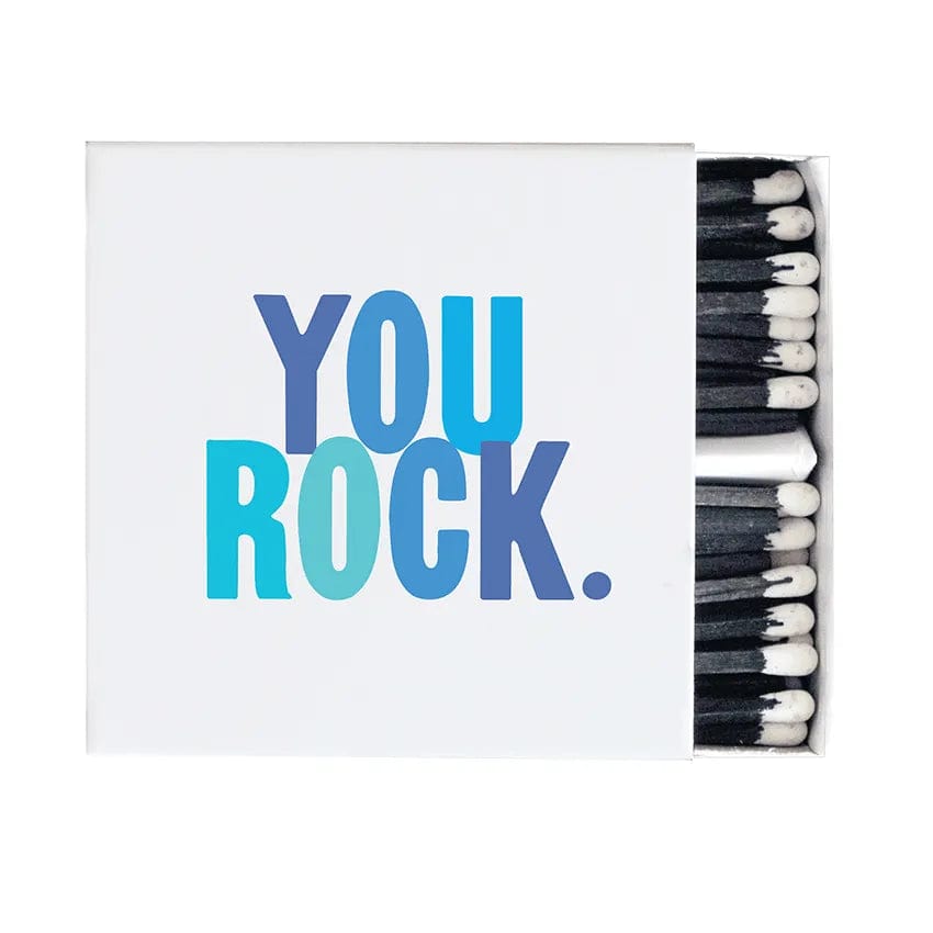 Quotable Matchboxes - X318 - You Rock - White Background (Saying)