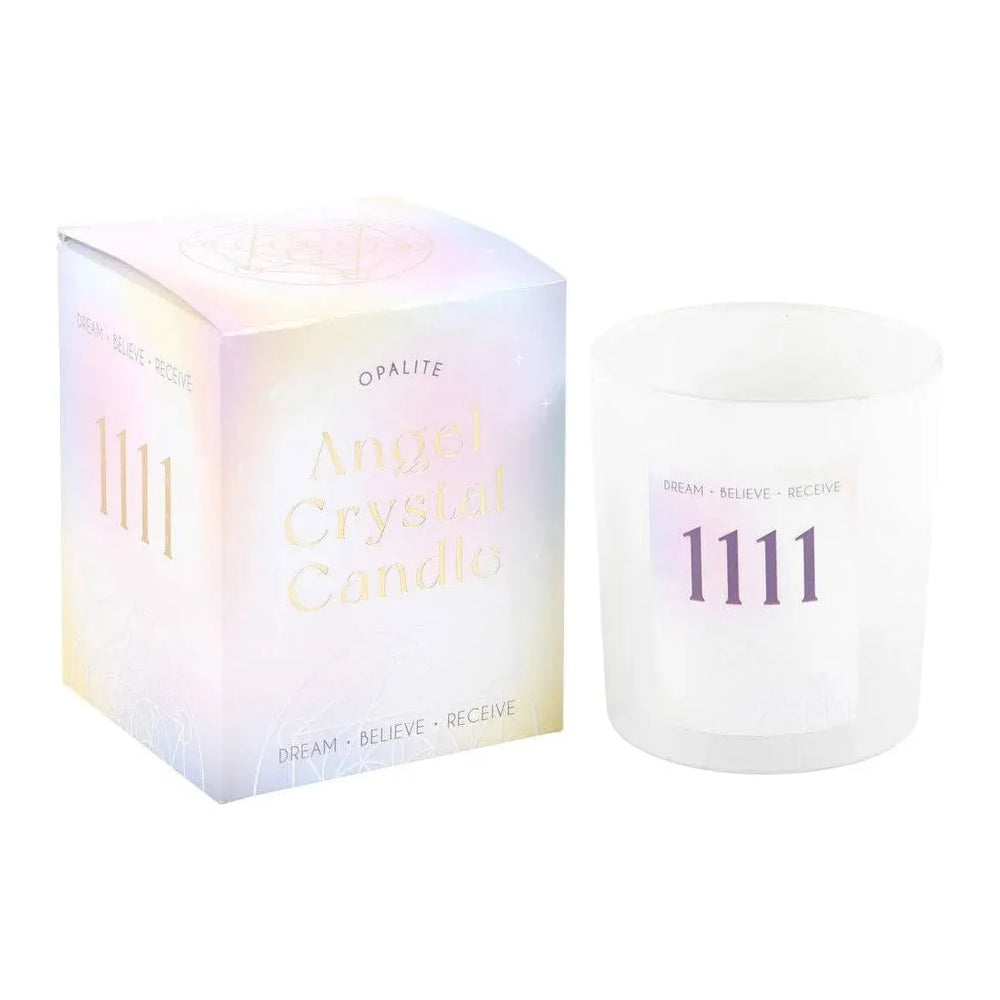 Something Different Wholesale 1111 Angel Number Crystal Chip Candle