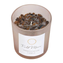  Something Different Wholesale Full Moon Eucalyptus Manifestation Candle with Tiger's Eye