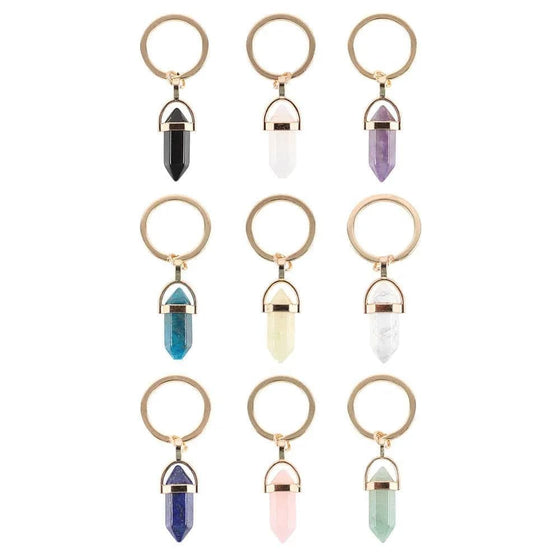 Something Different Wholesale Set of 9 Crystal Keyrings