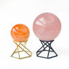 Metal Crystal Sphere Stand - Elegant Display Holder for Crystals & Collectibles