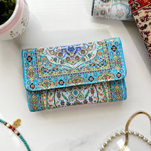  Umays Boho Blue Small Wallet for Women, Chic Wallet for Women, Handmade