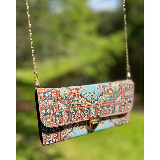 Umays Boho Boho Crossbody Bag, Rug Design Small Shoulder Bag