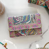 Umays Boho Cute Pink Wallet, Small Handmade Wallet, Boho Style Wallet