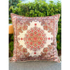 Umays Boho Floral Decorative Pillow Cover, Handmade Pillow Cases