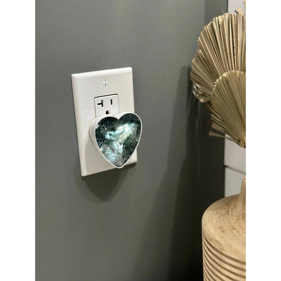 Unearthed Vibes Introducing Our Moss Agate Heart Nightlight