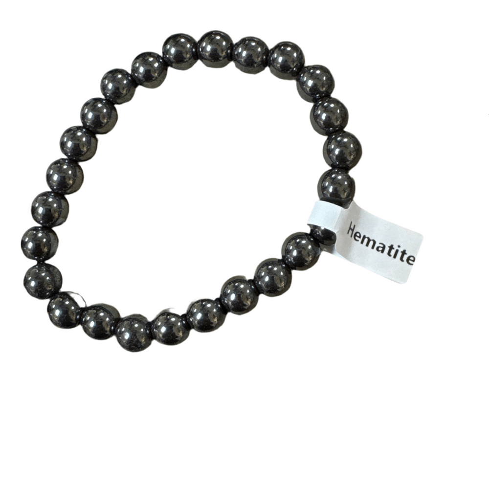 Unearthed Vibes Jewlery Buy Polished Hematite Bracelet - Elegant Healing Stone | Perfect Gift for Love and Wellness