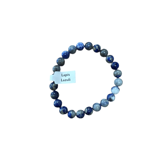 Unearthed Vibes Jewlery Buy Polished Lapis Lazuli Bracelet - Elegant Healing Stone | Perfect Gift for Love and Wellness