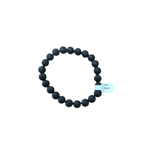 Unearthed Vibes Jewlery Buy Polished Lava Stone Bracelet - Elegant Healing Stone | Perfect Gift for Love and Wellness