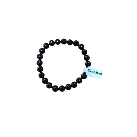 Unearthed Vibes Jewlery Buy Polished Obsidian Bracelet - Elegant Healing Stone | Perfect Gift for Love and Wellness