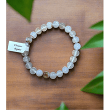  Unearthed Vibes Jewlery Buy Polished Peach Flower Agate Bracelet - Elegant Healing Stone | Perfect Gift for Love and Wellness