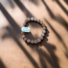  Unearthed Vibes Jewlery Buy Polished Peach Moonstone Bracelet - Elegant Healing Stone | Perfect Gift for Love and Wellness