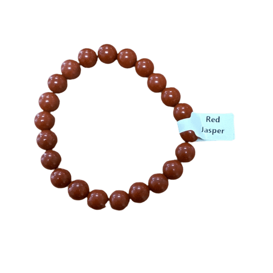 Unearthed Vibes Jewlery Buy Polished Red Jasper Bracelet - Elegant Healing Stone | Perfect Gift for Love and Wellness